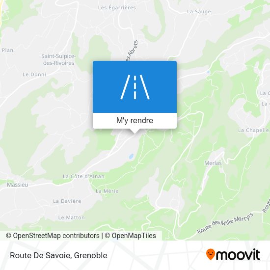 Route De Savoie plan