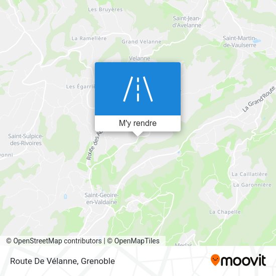 Route De Vélanne plan