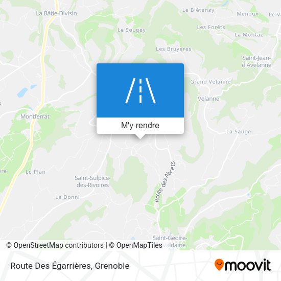 Route Des Égarrières plan