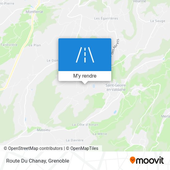 Route Du Chanay plan