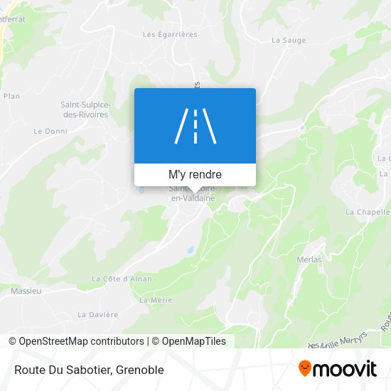 Route Du Sabotier plan