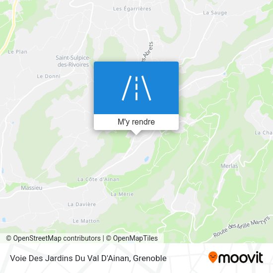 Voie Des Jardins Du Val D'Ainan plan