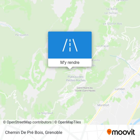 Chemin De Pré Bois plan