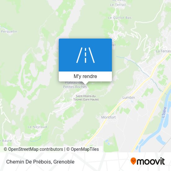 Chemin De Prébois plan