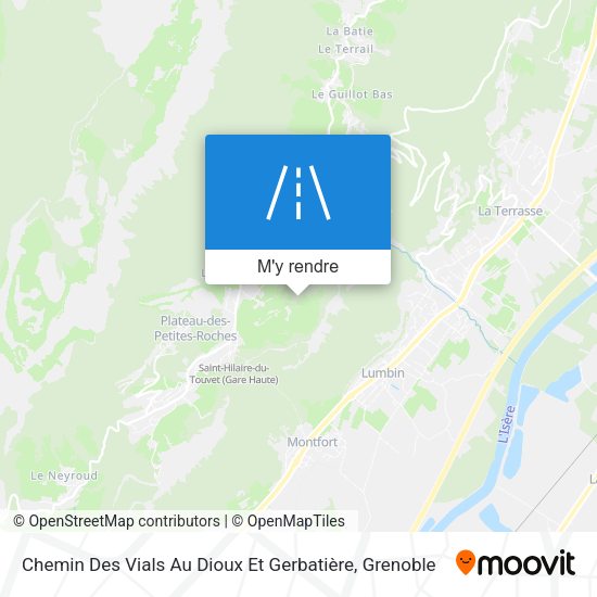 Chemin Des Vials Au Dioux Et Gerbatière plan