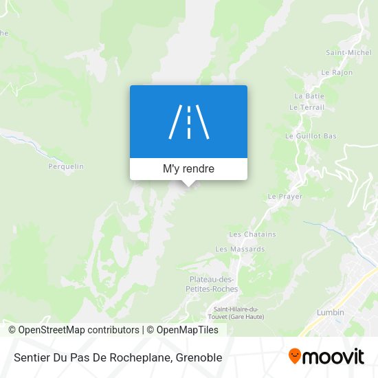 Sentier Du Pas De Rocheplane plan