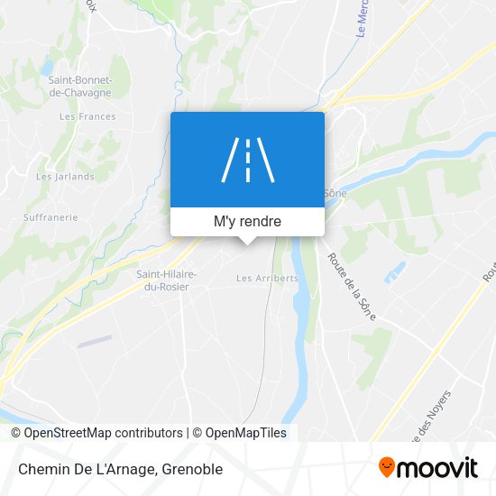 Chemin De L'Arnage plan