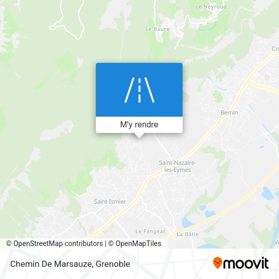 Chemin De Marsauze plan