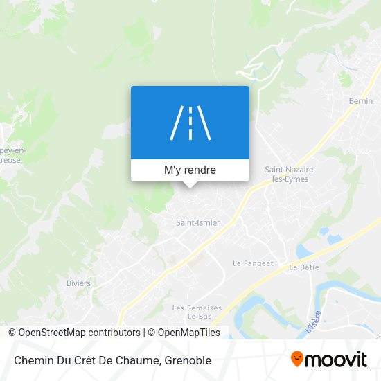 Chemin Du Crêt De Chaume plan