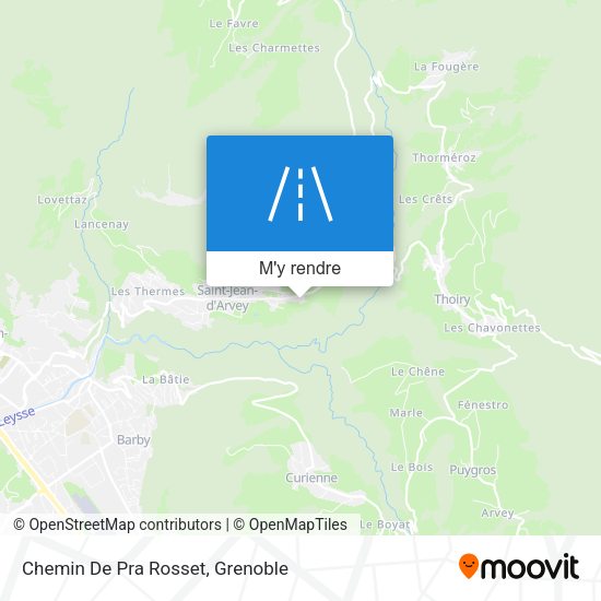 Chemin De Pra Rosset plan