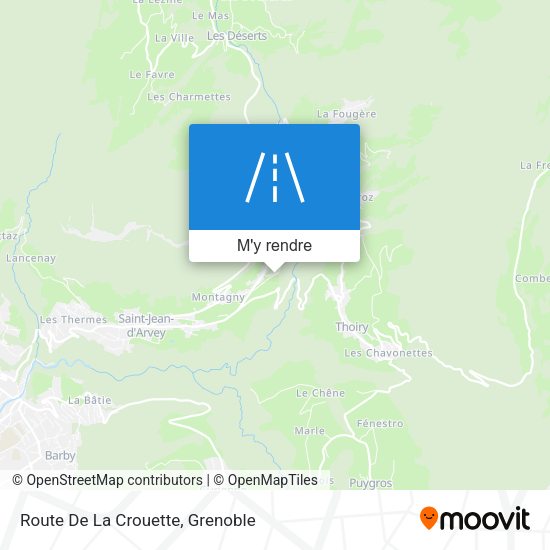 Route De La Crouette plan