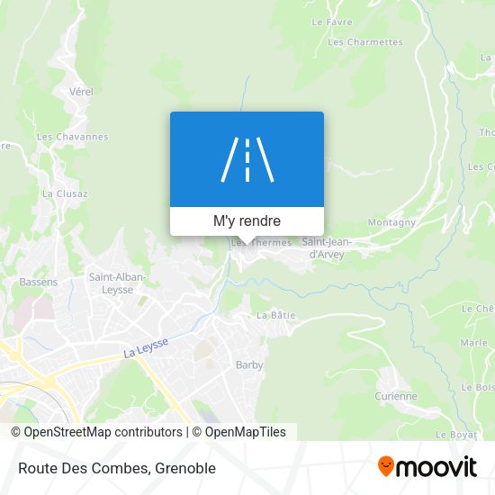 Route Des Combes plan