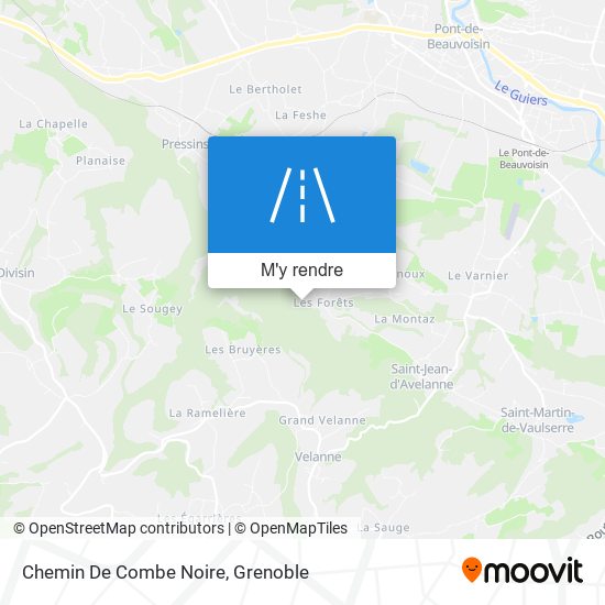 Chemin De Combe Noire plan