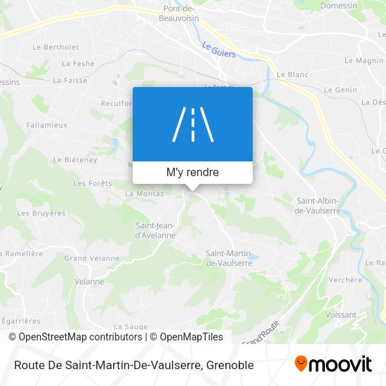 Route De Saint-Martin-De-Vaulserre plan