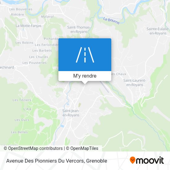Avenue Des Pionniers Du Vercors plan