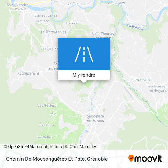 Chemin De Mousanguéres Et Pate plan