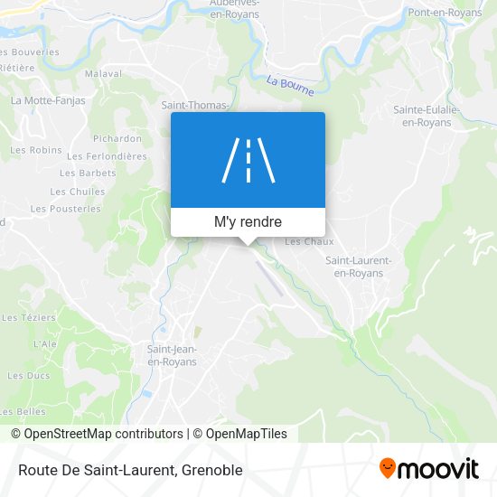Route De Saint-Laurent plan