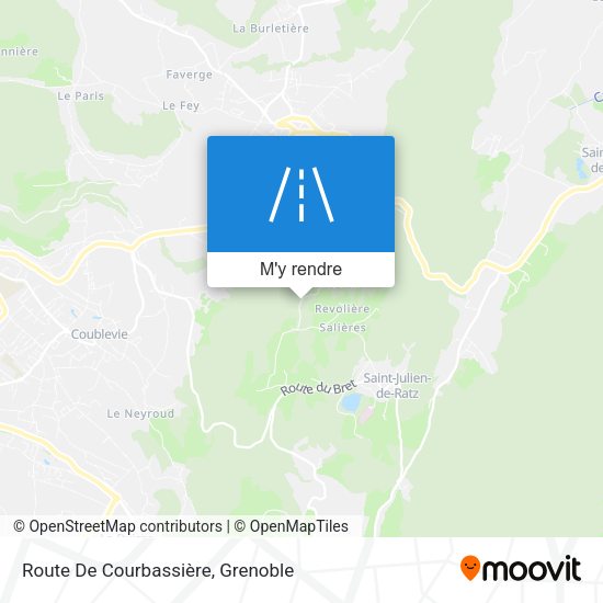 Route De Courbassière plan