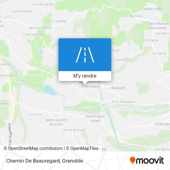 Chemin De Beauregard plan