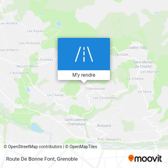 Route De Bonne Font plan
