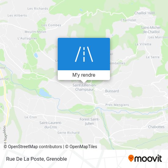 Rue De La Poste plan
