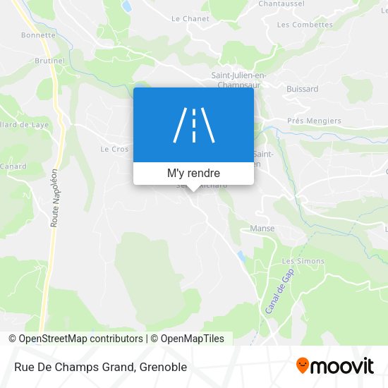 Rue De Champs Grand plan