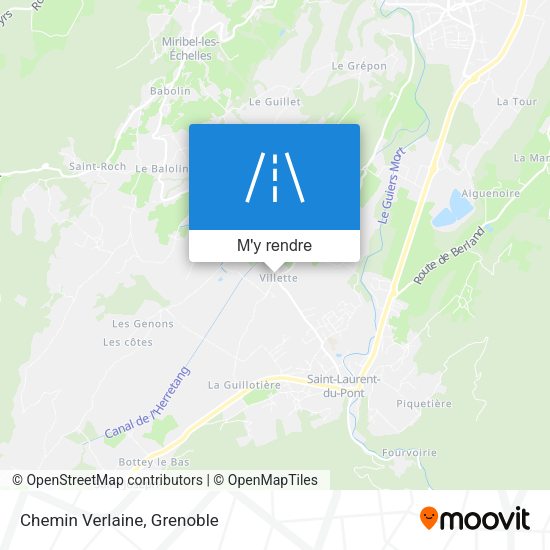 Chemin Verlaine plan