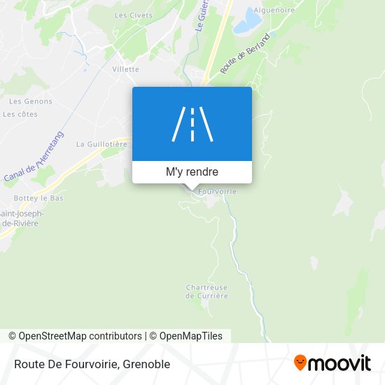 Route De Fourvoirie plan