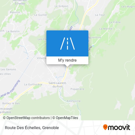 Route Des Échelles plan