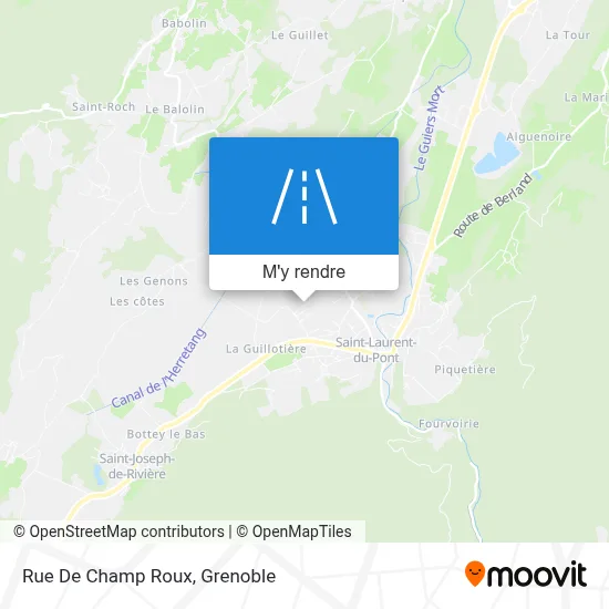 Rue De Champ Roux plan