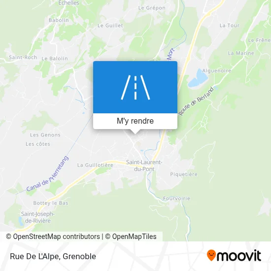 Rue De L'Alpe plan