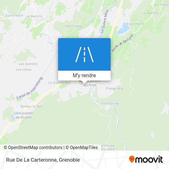 Rue De La Carteronne plan