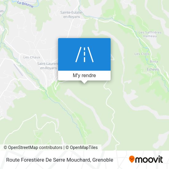 Route Forestière De Serre Mouchard plan