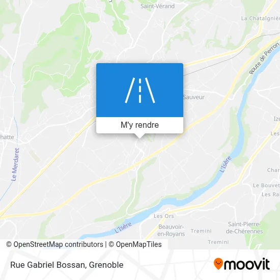 Rue Gabriel Bossan plan