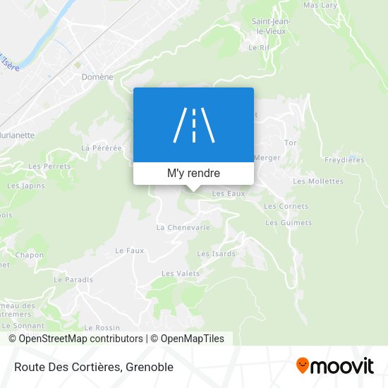 Route Des Cortières plan