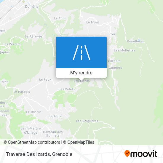 Traverse Des Izards plan