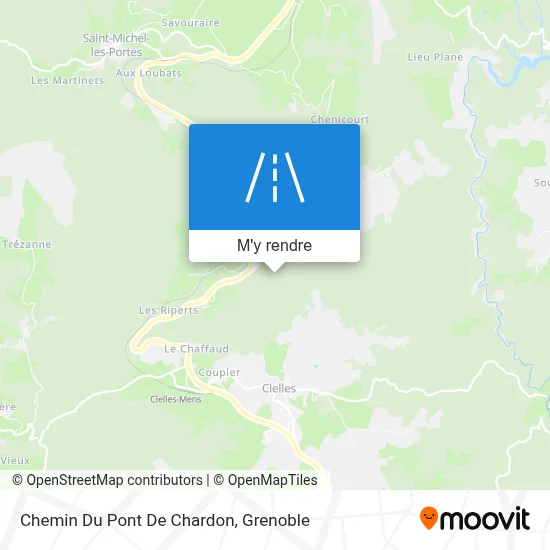 Chemin Du Pont De Chardon plan