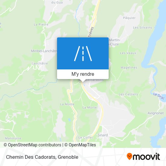 Chemin Des Cadorats plan