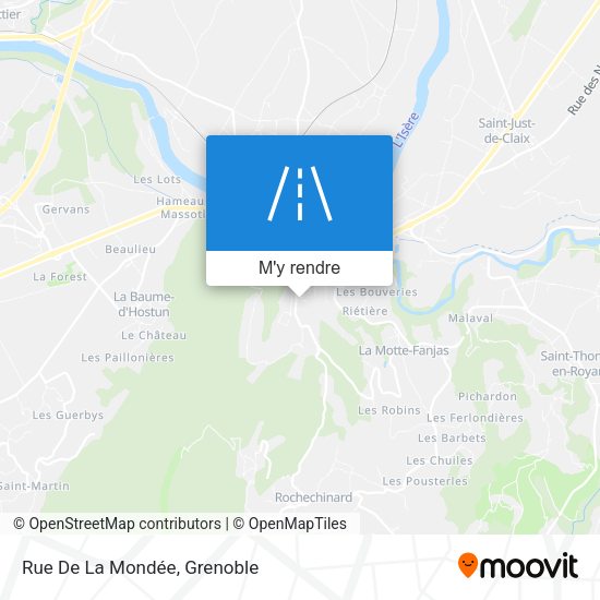 Rue De La Mondée plan