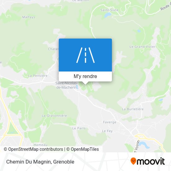 Chemin Du Magnin plan