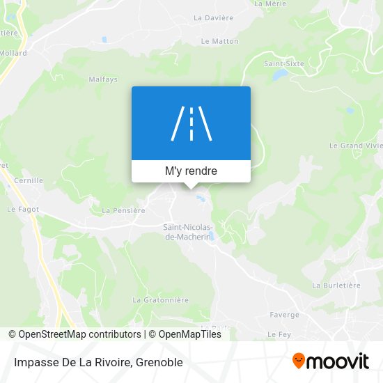 Impasse De La Rivoire plan