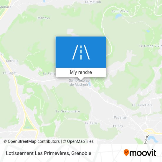 Lotissement Les Primevères plan