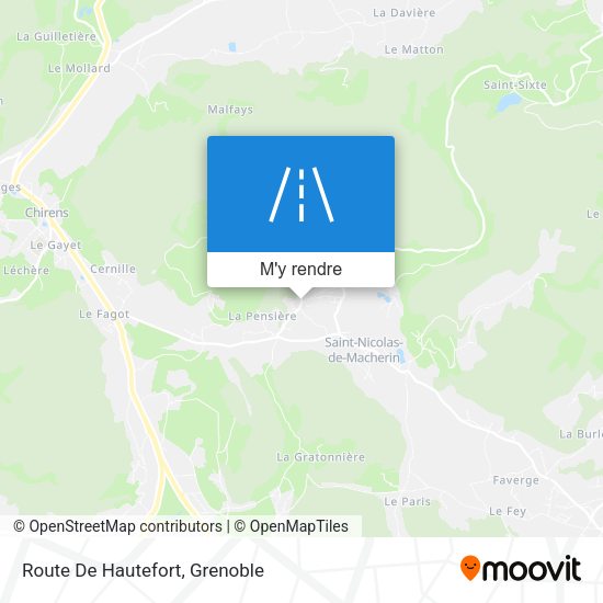 Route De Hautefort plan