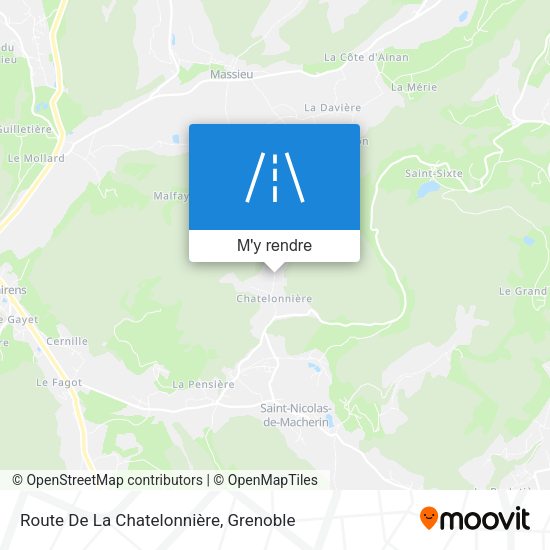 Route De La Chatelonnière plan