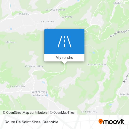 Route De Saint-Sixte plan