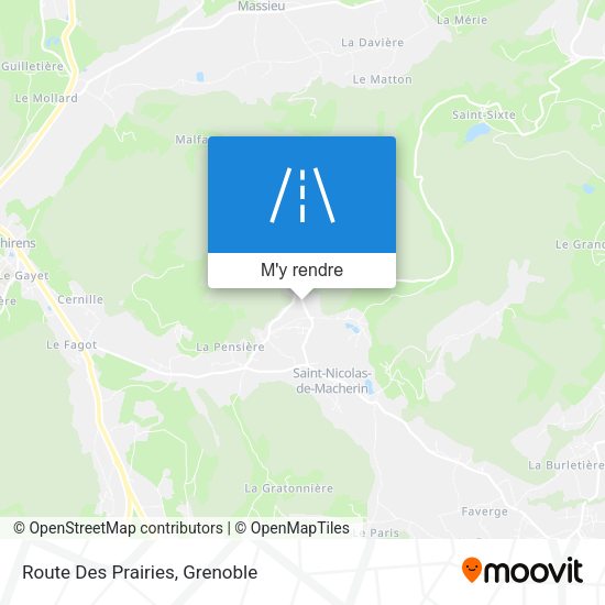 Route Des Prairies plan