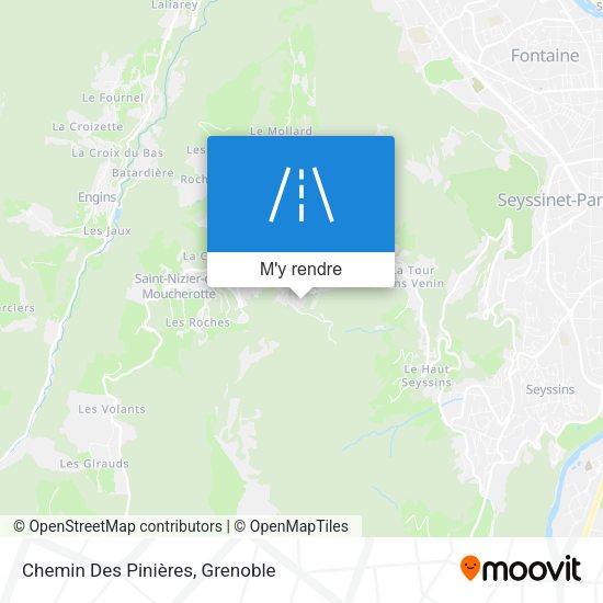 Chemin Des Pinières plan