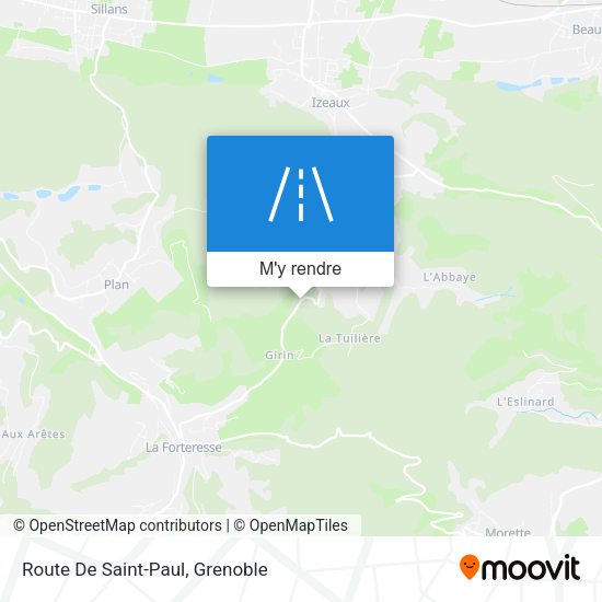 Route De Saint-Paul plan