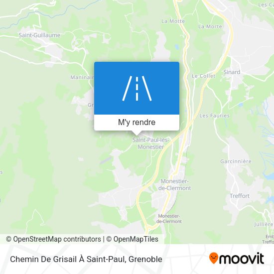 Chemin De Grisail À Saint-Paul plan