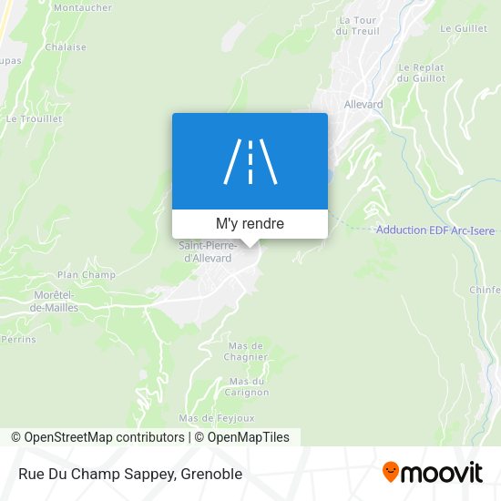 Rue Du Champ Sappey plan